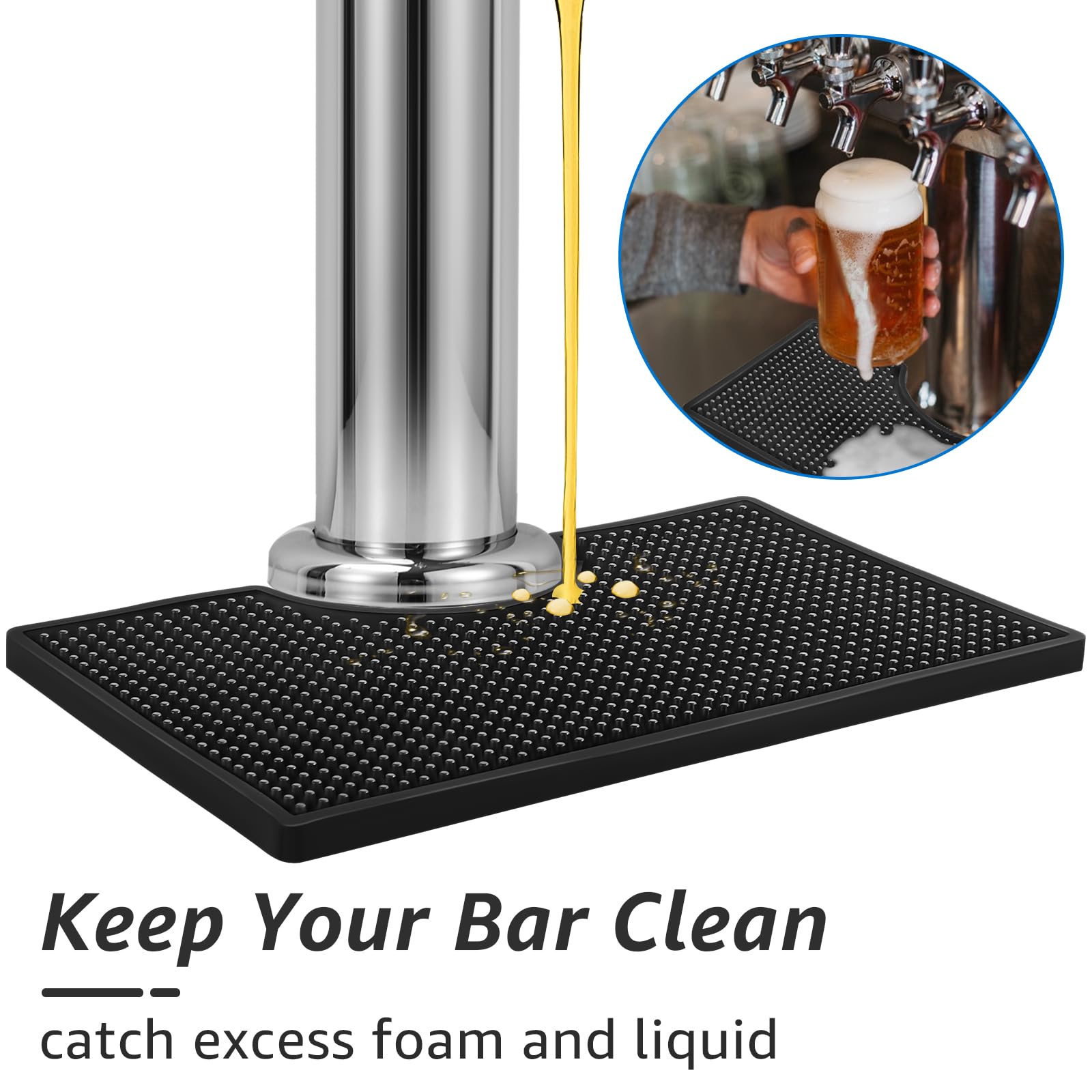 Amazon.com: MRbrew Beer Drip Tray, Non-Slip PVC Kegerator Surface